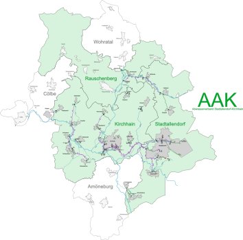 Schematische Darstellung des Verbandsgebiets