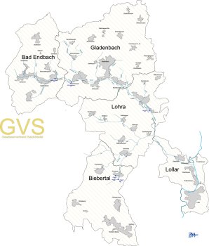 Schematische Darstellung des Verbandsgebiets