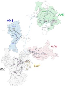 Schematische Darstellung des Verbandsgebiets