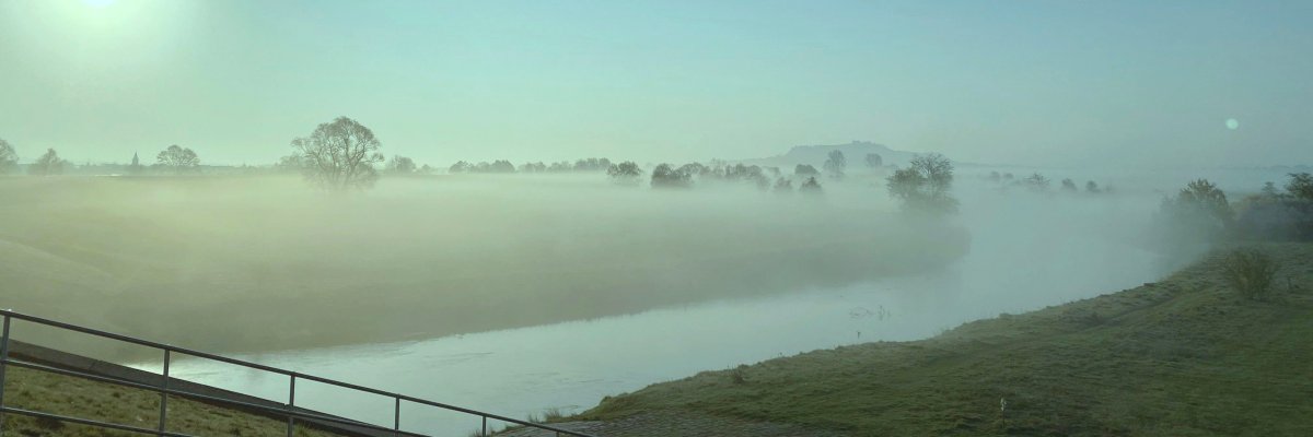 Foto Landschaft mit Gewässer
