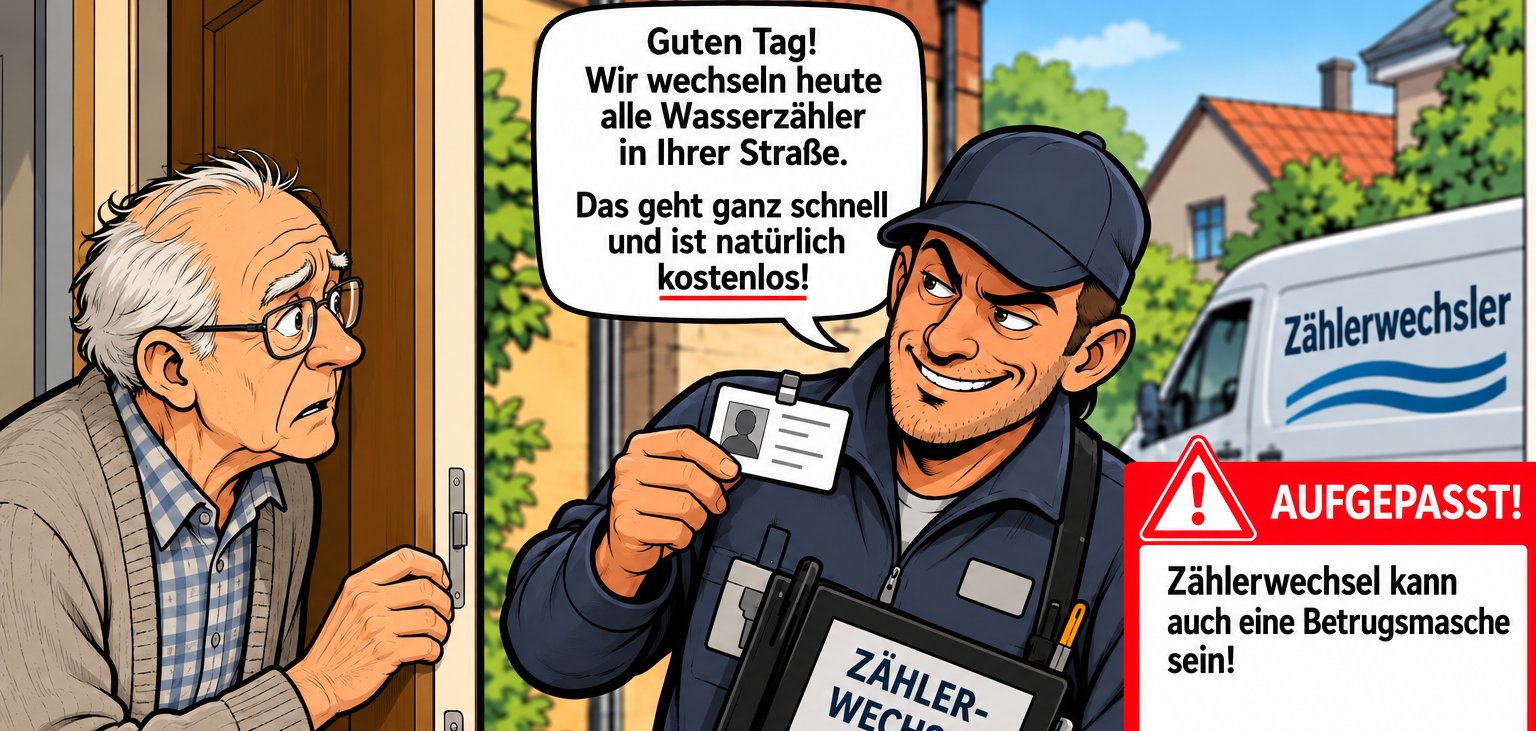 Vorsicht an der Haustuer