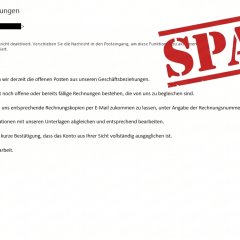 Beispiel einer Spammail Beispiel einer Spammail